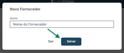 New Supplier Registration Screen